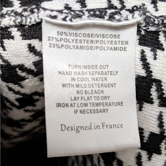 MARINA V Parisian Herringbone Knit Mock Neck Dress M - Picture 5 of 7